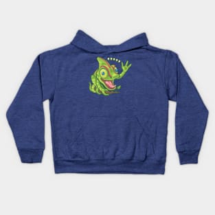 Comma Comma Comma Chameleon Kids Hoodie